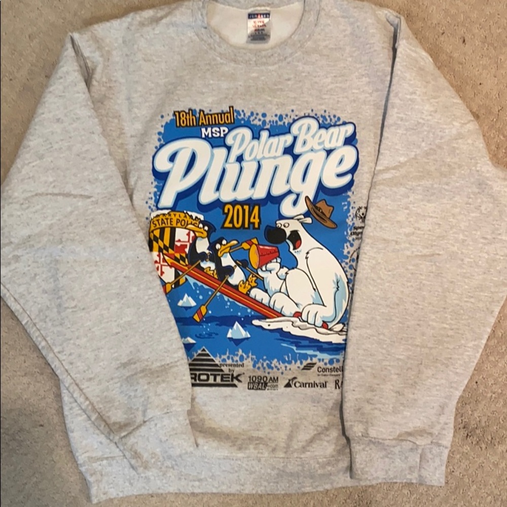 2014 Baltimore polar bear plunge crew neck